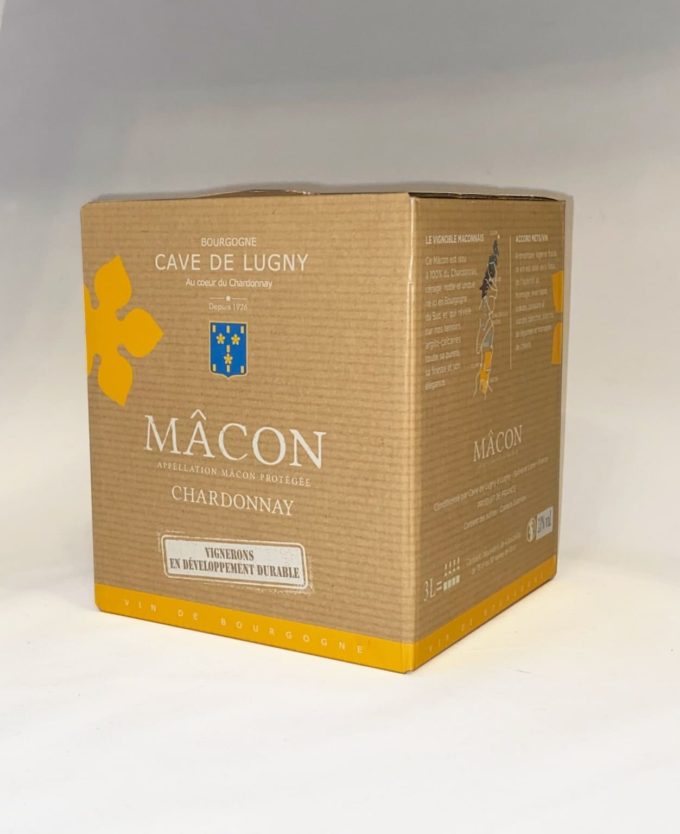 BIB de 3l de mâcon chardonnay aop issu de la cave de lugny