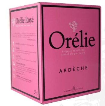 BIb de 3l de rosé Orélie Issu d'Ardèche