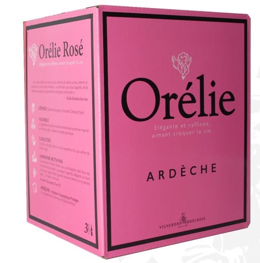 BIb de 3l de rosé Orélie Issu d'Ardèche