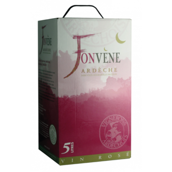 BIB de 5l de Vin Rosé Fonvène issu de vignerons ardéchois