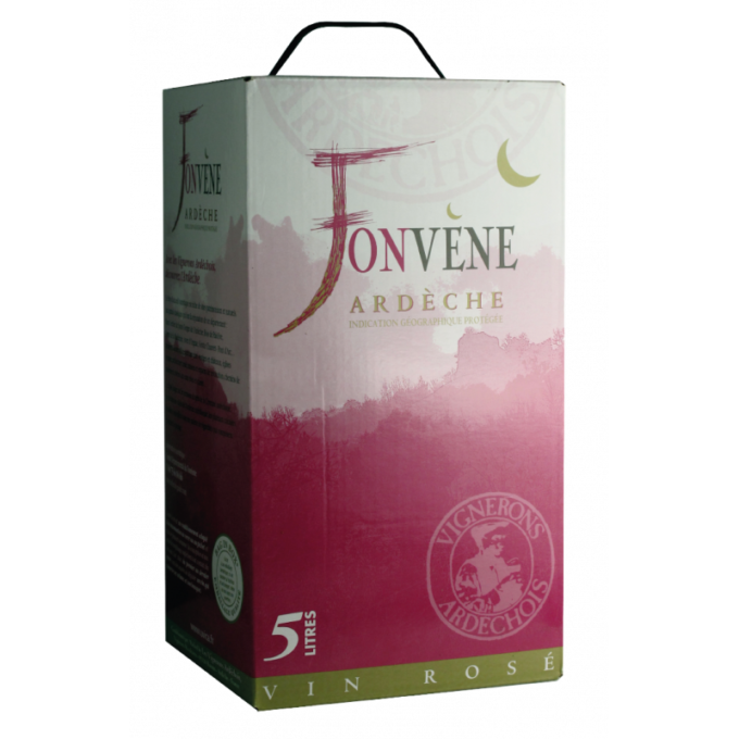 BIB de 5l de Vin Rosé Fonvène issu de vignerons ardéchois