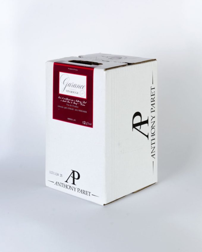 5L de Garance rouge label Vins de France issu du domaine Anthony Paret