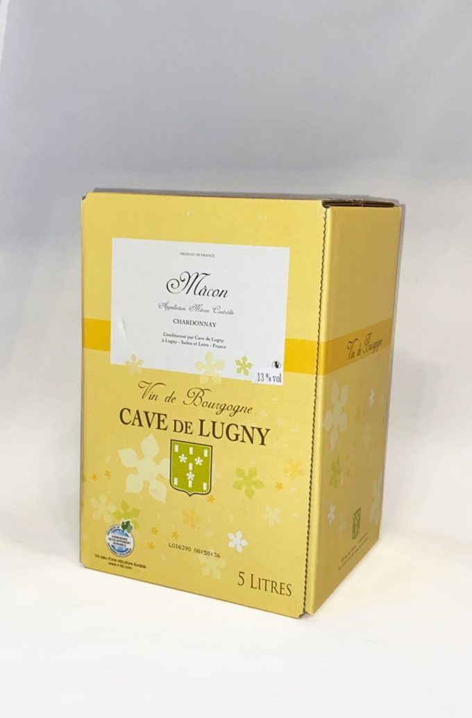 BIB 5l de mâcon chardonnay aop issu de la cave de lugny