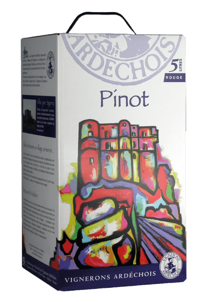BIB 5L de Vin Pinot Noir issu de vigneron d'Ardèche